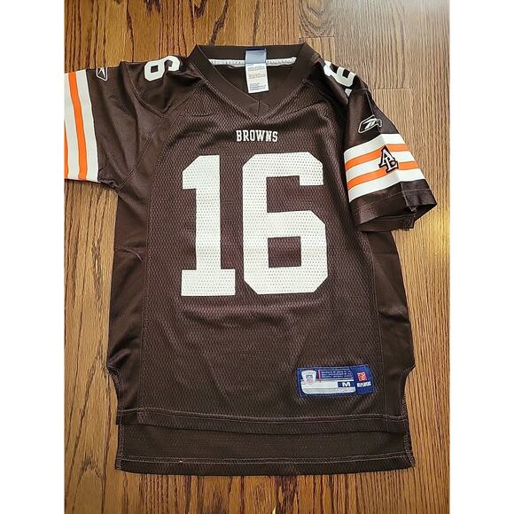 Reebok Cleveland Browns Josh Cribbs Jersey Youth Medium 10-12 Football - Picture 2 of 9